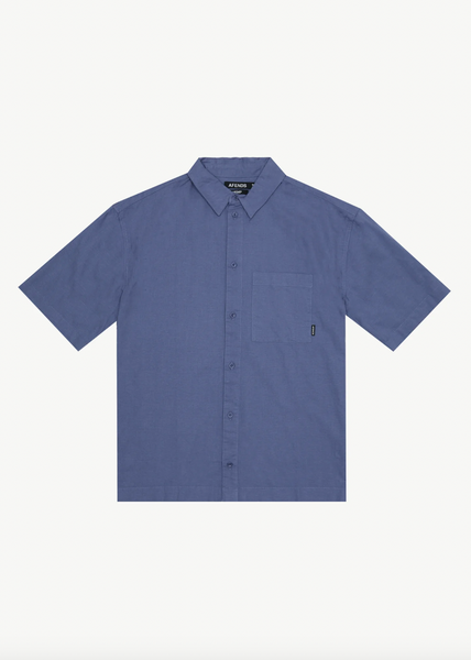Afends Everyday Hemp Short Sleeve Shirt - Marlin