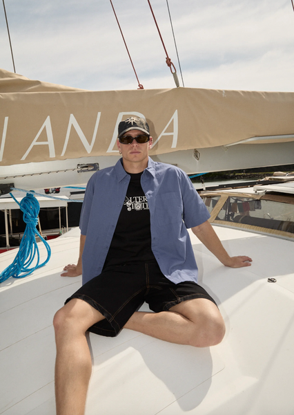 Afends Everyday Hemp Short Sleeve Shirt - Marlin