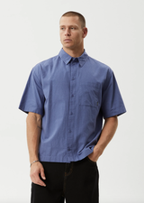 Afends Everyday Hemp Short Sleeve Shirt - Marlin