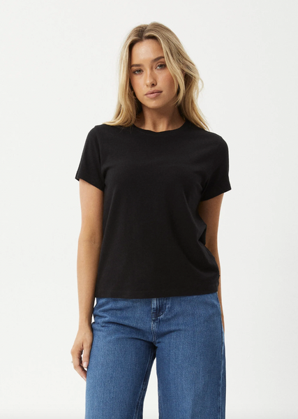 Afends Eden Hemp Regular Fit Tee - Black