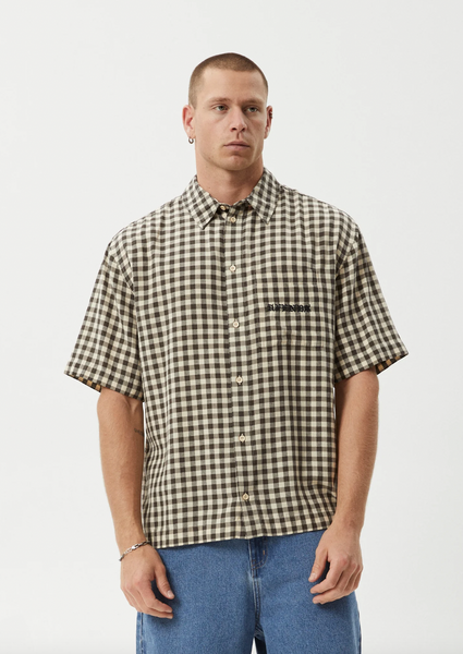 Afends Gambet Short Sleeve Shirt - Sand