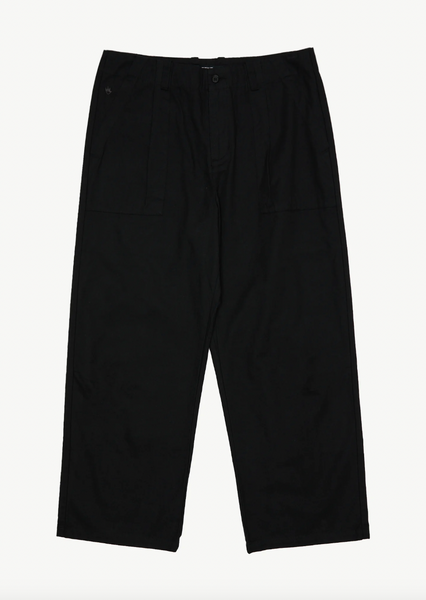 Afends Glider Recycled Pleated Pant - Black