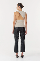 Third Form Stirling Twist Asymmetric Bodice - Oyster Grey