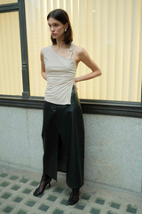 Third Form Stirling Twist Asymmetric Bodice - Oyster Grey