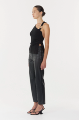 Third Form Stirling Twist Asymmetric Bodice - Black