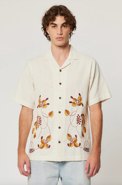 Rolla’s Creeper Bowler Shirt - Vintage White