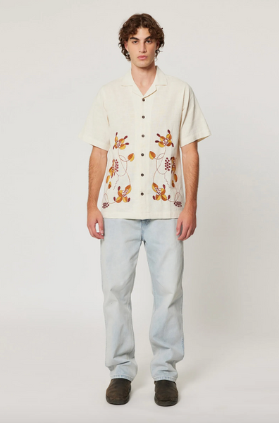 Rolla’s Creeper Bowler Shirt - Vintage White
