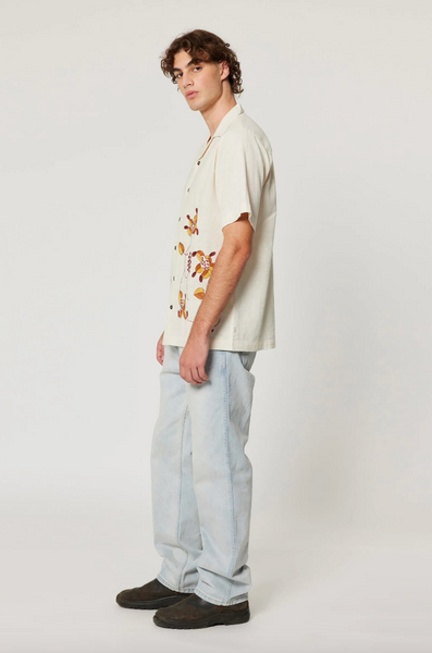 Rolla’s Creeper Bowler Shirt - Vintage White