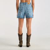 Wrangler High A-Line Short - Blue Cult