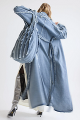 Third Form Senses Denim Coat - Distressed Blue
