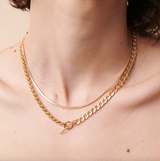 Jolie & Deen Snake Chain Necklace - Gold