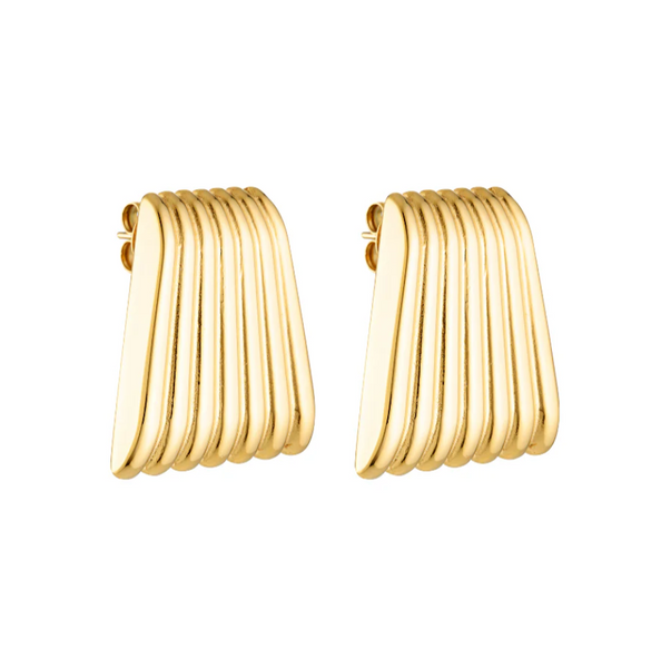 Porter Caterpillar Earrings - Gold