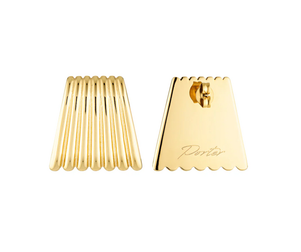 Porter Caterpillar Earrings - Gold