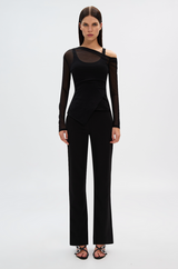 Misha Allira Rib L/S Top - Black