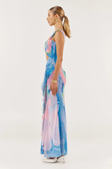 She is OLLÁ Imogen Midi Dress - Bluse Print