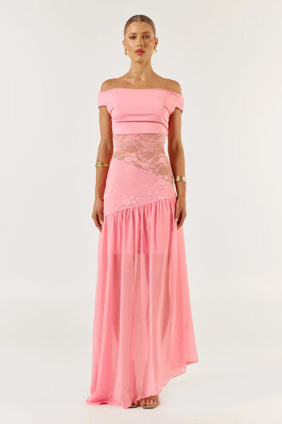 She is OLLÁ Capri Maxi Dress - Candy Pink