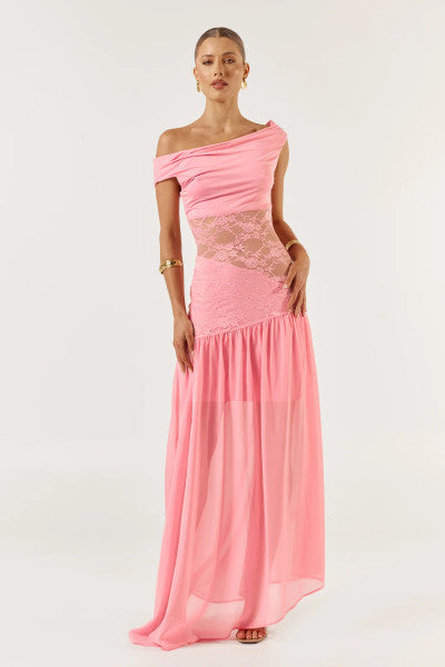 She is OLLÁ Capri Maxi Dress - Candy Pink