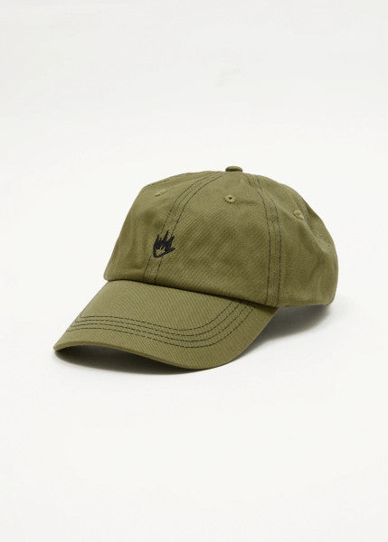 Afends Core Six Panel Cap - Military