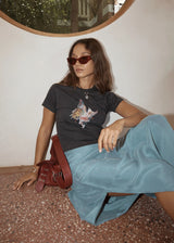 Afends Pixie Recycled Baby Tee - Stone Black