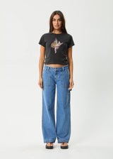 Afends Pixie Recycled Baby Tee - Stone Black