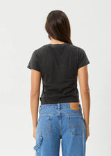 Afends Pixie Recycled Baby Tee - Stone Black