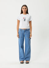 Afends Valentine Recycled Baby Tee - White