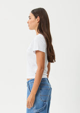 Afends Valentine Recycled Baby Tee - White