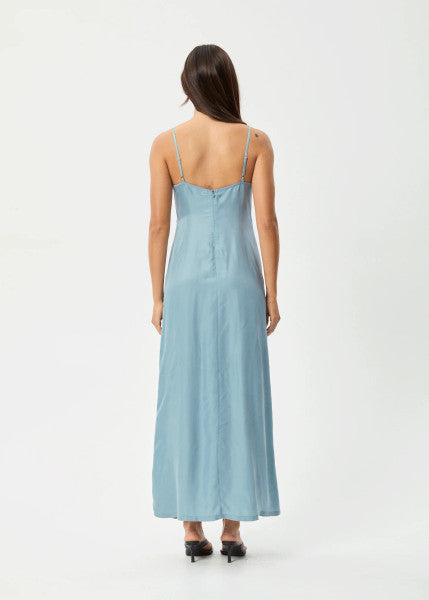 Afends Delia Cupro Maxi Dress - Ether Blue