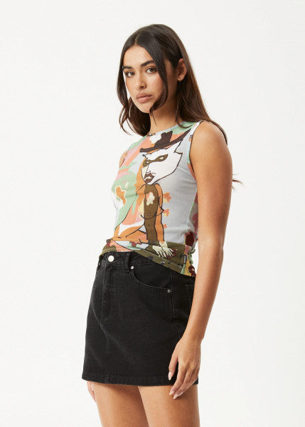 Afends Karlee Sheer Tank - Multi