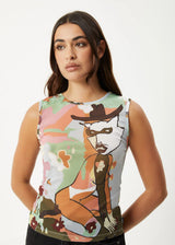 Afends Karlee Sheer Tank - Multi