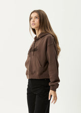 Afends Kourt Zip Hood - Coffee