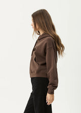 Afends Kourt Zip Hood - Coffee