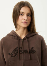 Afends Kourt Zip Hood - Coffee