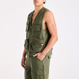 Wrangler BB Come Prepared Vest - Eucalyptus