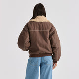 Wrangler Carrie Bomber Jacket - Washes Brown