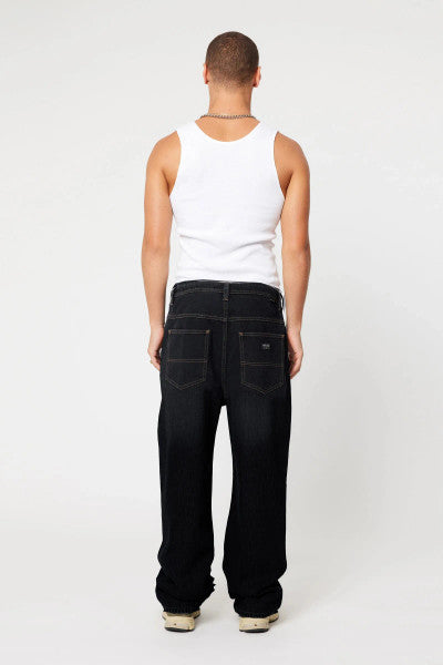 Abrand A6 Big Baggy Jeans - Black Washes Black