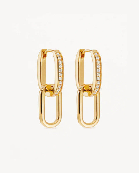 By Charlotte Connect Deeply Hoops - 18k Gold Vermeil