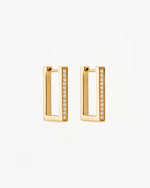 By Charlotte With Love Hoops - 18k Gold Vermeil