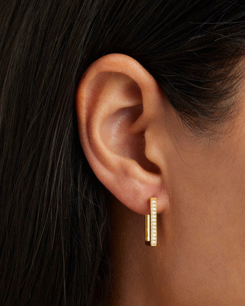 By Charlotte With Love Hoops - 18k Gold Vermeil