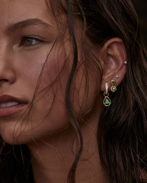 By Charlotte Soul Searching Hoops - 18k Gold Vermeil
