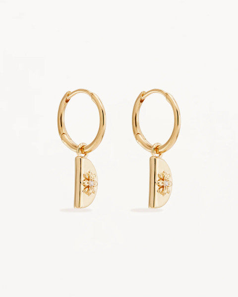 By Charlotte Lotus Hoops - 18k Gold Vermeil