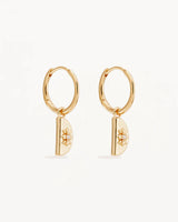 By Charlotte Lotus Hoops - 18k Gold Vermeil