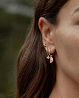 By Charlotte Lotus Hoops - 18k Gold Vermeil