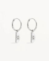 By Charlotte Lotus Hoops - Sterling Silver