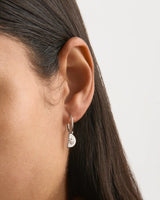 By Charlotte Lotus Hoops - Sterling Silver