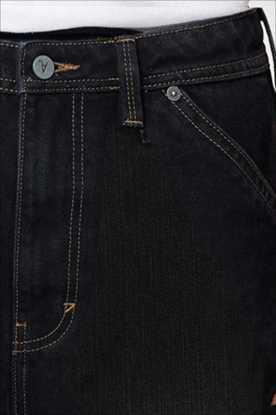 Abrand A6 Big Baggy Jeans - Black Washes Black