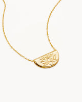By Charlotte Lotus Short Necklace - 18k Gold Vermeil