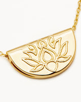 By Charlotte Lotus Short Necklace - 18k Gold Vermeil