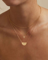 By Charlotte Lotus Short Necklace - 18k Gold Vermeil