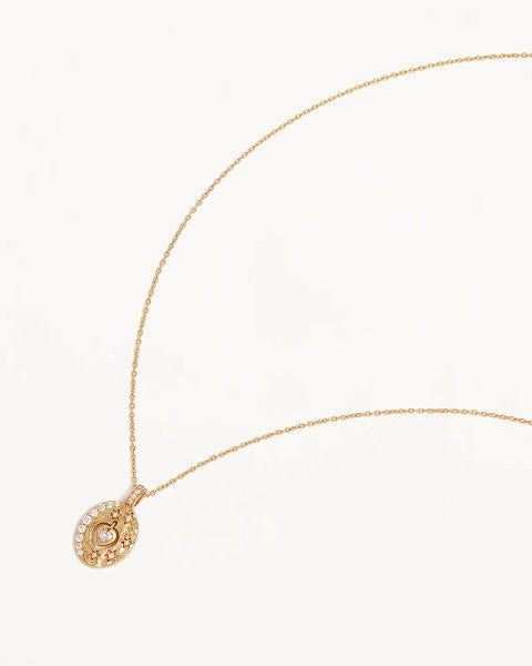 By Charlotte Love You to the Moon and Back Necklace - 18k Gold Vermeil